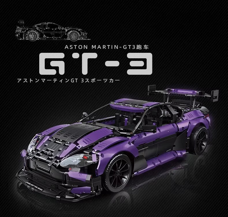 Cross-Border New Product Cyberpunk Building Block Ornaments 911 Lamborghini Space-Themed Sports Car Children's Toy Car…