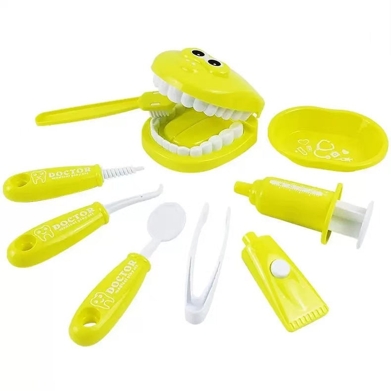 Cross-border Explosions Children's Small Doctors Play Dentist Oral Teeth Brushing Model Play Home Medical Injection Toy…