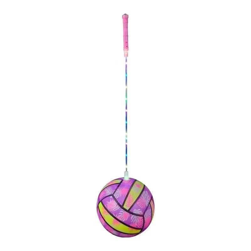 Glowing Fitness Swing Ball Toy Gift Luminous Elastic Ball Inflatable Ball Night Market Stall Supply Wholesale - image 5