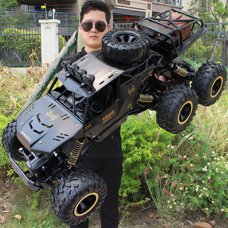 Remote control car off-road vehicle four-wheel drive high-speed racing six-wheel climbing car children's boy toy drift…