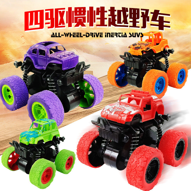 Cross-border Specially Designed for Inertial Four-wheel Drive Off-road Vehicle Boy Toy Dump Truck Anti-fall Baby Gift Stunt…