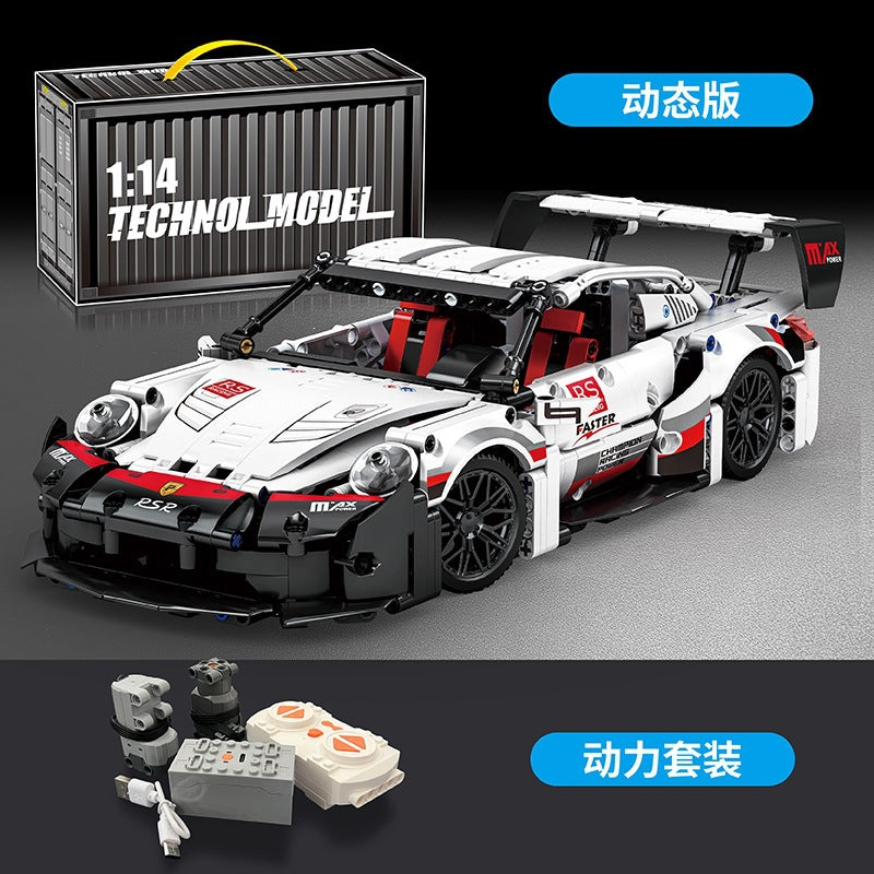 Cross-Border New Product Cyberpunk Building Block Ornaments 911 Lamborghini Space-Themed Sports Car Children's Toy Car…