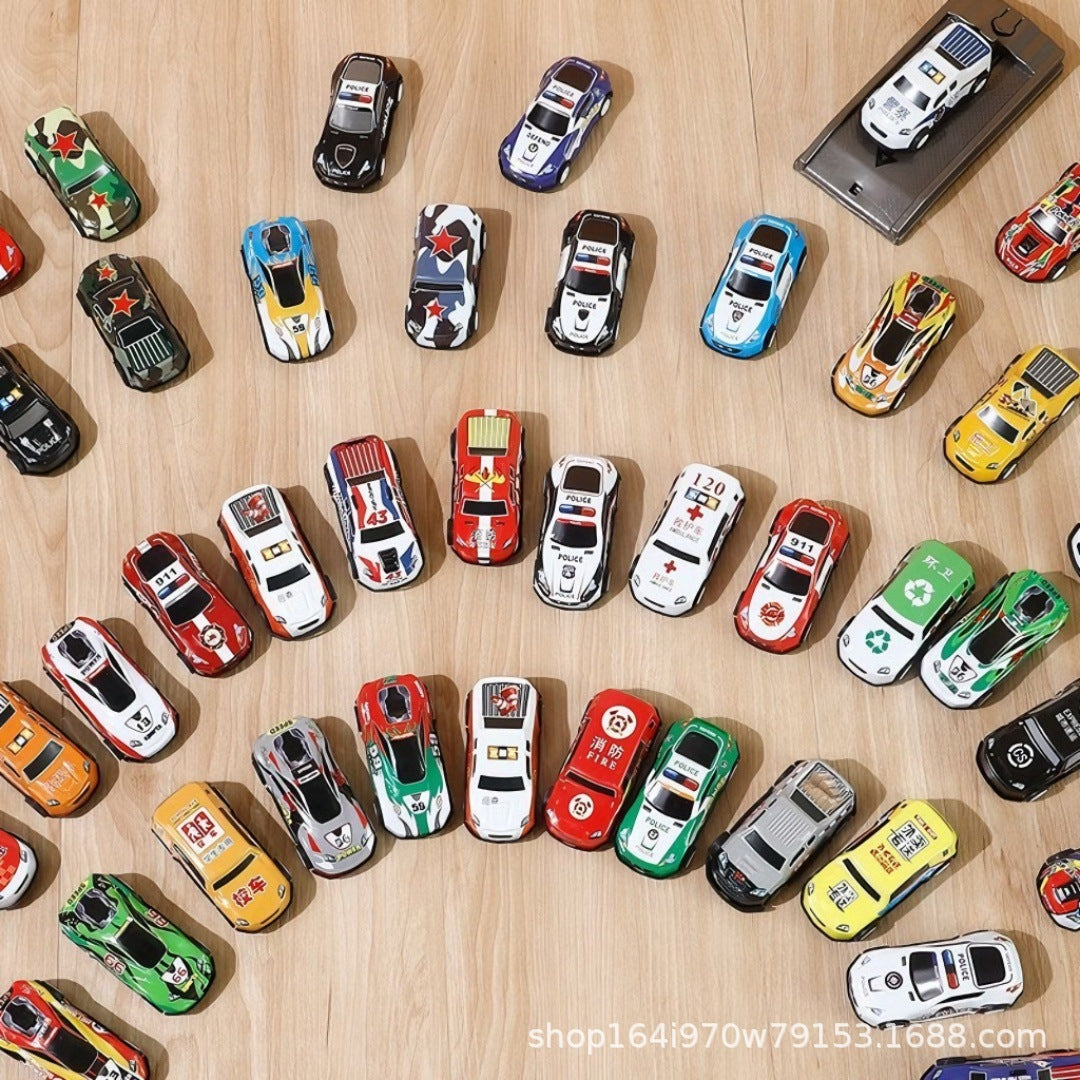 Children's Alloy Car Pull-Back Car Toy Boy Simulation Racing Model Set Mini Toy Car Car - image 3