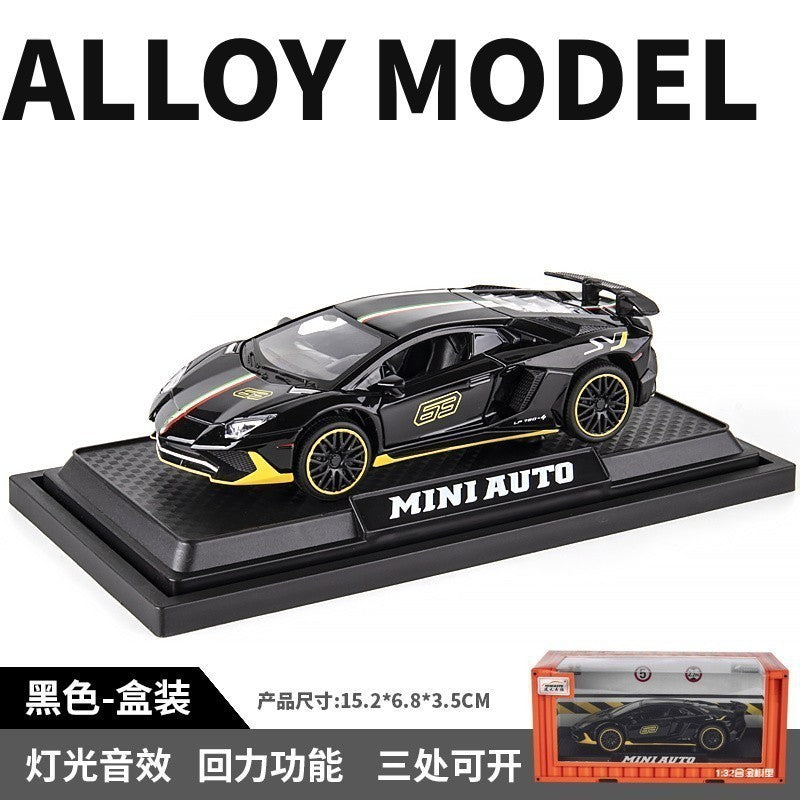 1:32 Supercar Lp780 Alloy Car Model Simulation Sports Car Racing Car Boys' Children's Toy Collectible Display Piece…