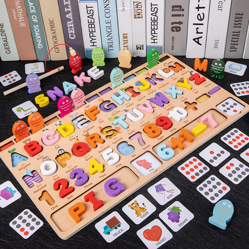 Children's Toys, Early Education Montessori Teaching Aids, 1-3 Years Old, Educational Logarithmic Board Puzzles, Baby Smart…