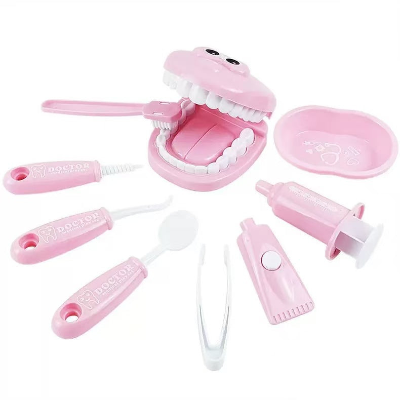 Cross-border Explosions Children's Small Doctors Play Dentist Oral Teeth Brushing Model Play Home Medical Injection Toy…