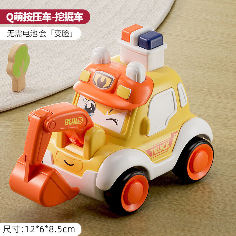 Children's Push Car Ambulance Police Car Toy Boys' Construction Vehicle Inertia Car Popular Street Stall Product Chenghai…