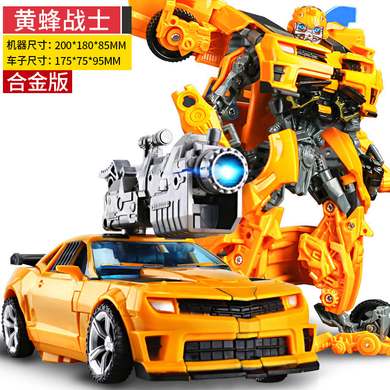 Transforming Toy Model Car Robot Bumblebee Dinosaur Grimlock Action Figure Alloy Genuine Children's Toy for Boys…