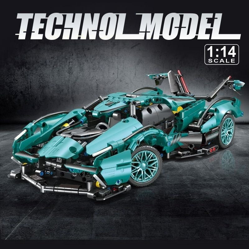 Cross-Border New Product Cyberpunk Building Block Ornaments 911 Lamborghini Space-Themed Sports Car Children's Toy Car…