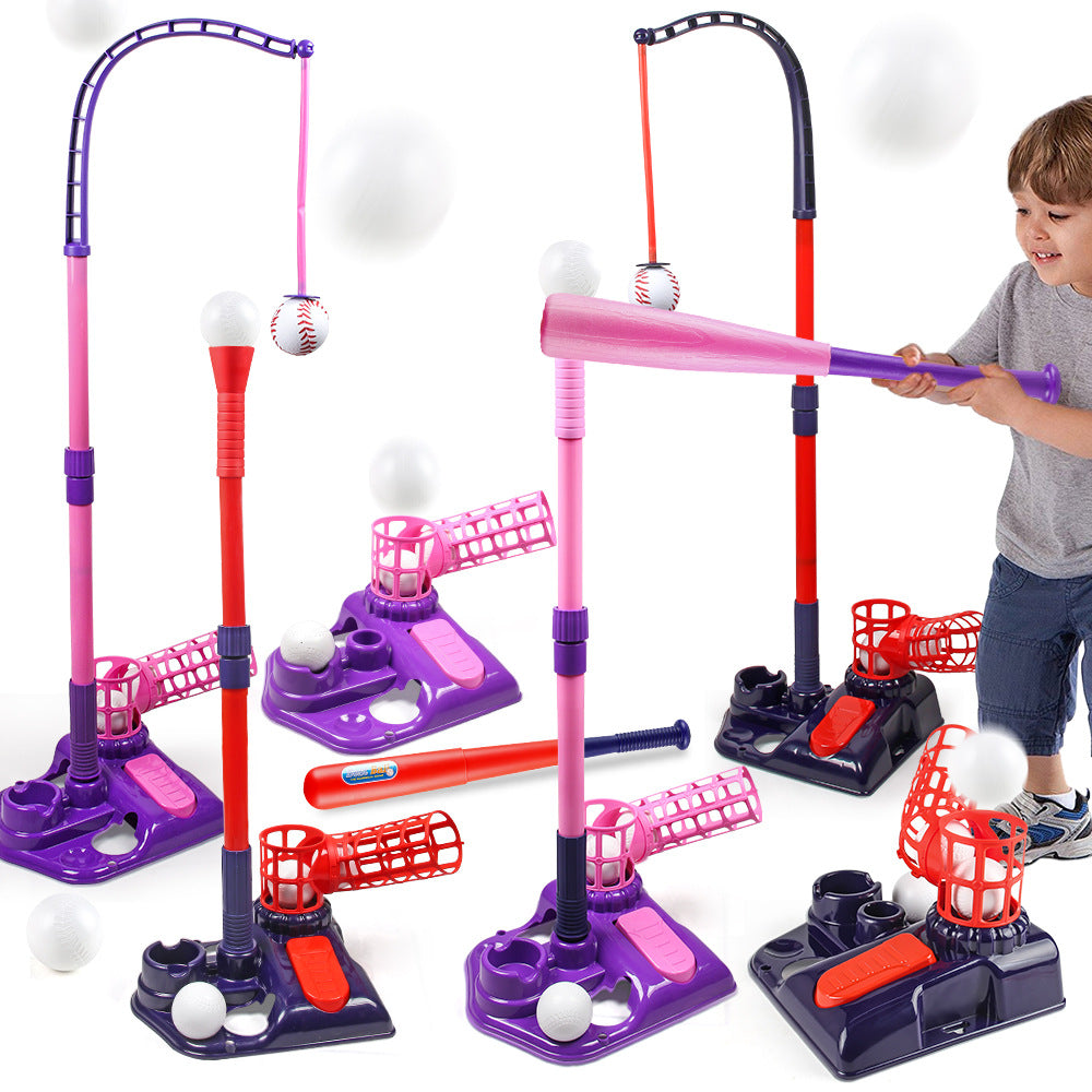 Cross Border Outdoor Sports Toy One Button Launcher Baseball Launcher Three-in-One Baseball Trainer Sports Toy