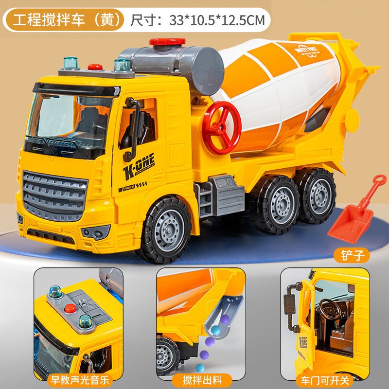Large Electric Sound and Light Engineering Vehicle for 2-6 Year Old Babies, Children's Gear-Turning Excavator, Early…
