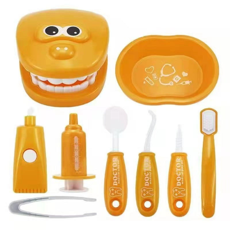 Cross-border Explosions Children's Small Doctors Play Dentist Oral Teeth Brushing Model Play Home Medical Injection Toy…