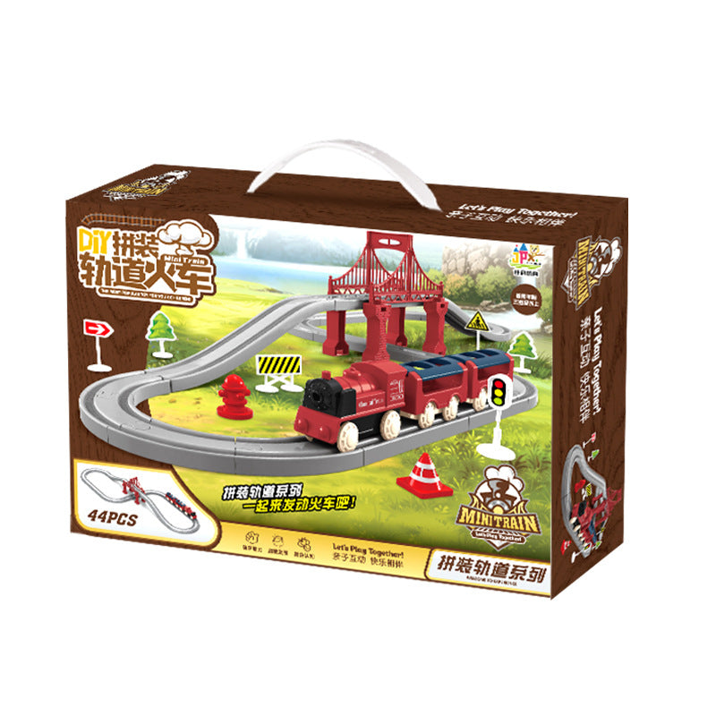 Electric High-Speed ​​Rail Train Small Train with Track Boy Train Model Artificial Educational Birthday Gift Kidsren's Toy…