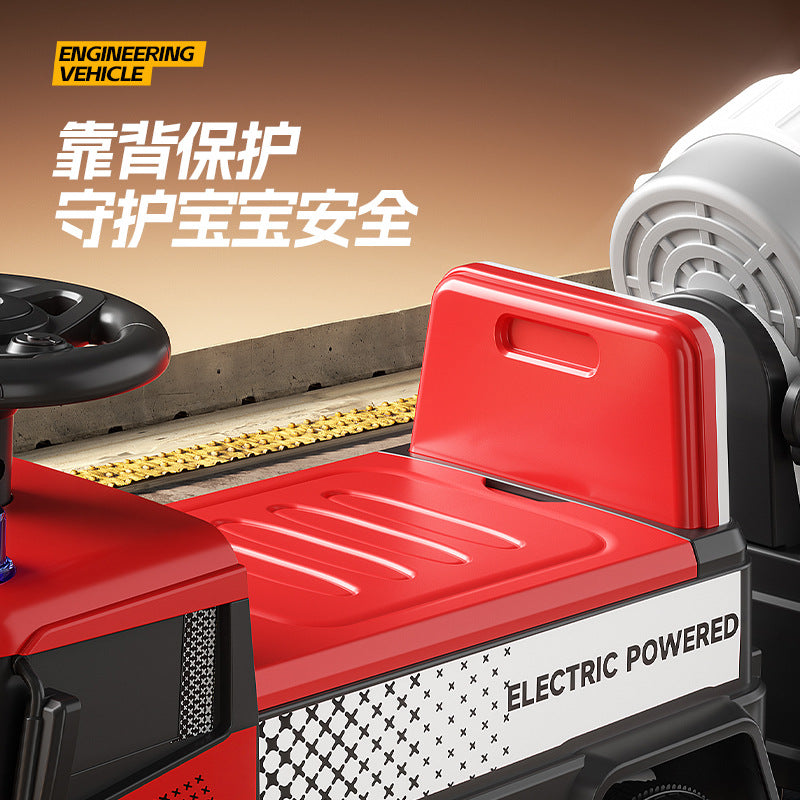 Sliding Spray Mixer Truck Safety Backrest Enlarged Storage Box Light Music Anti-Skid Tires Smooth Body - image 3