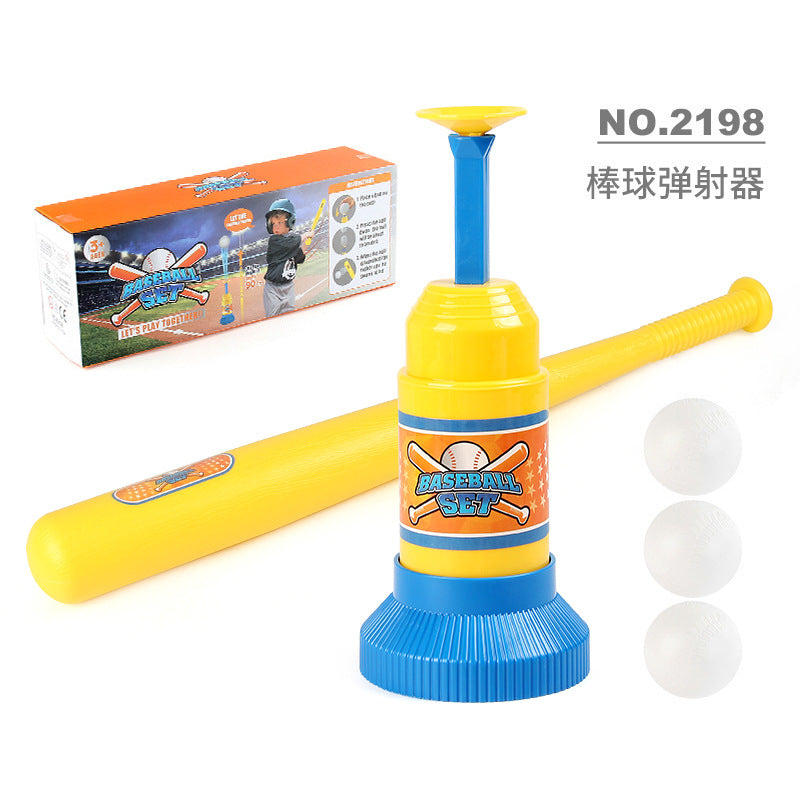 Cross Border Outdoor Sports Toy One Button Launcher Baseball Launcher Three-in-One Baseball Trainer Sports Toy - NO.2198…