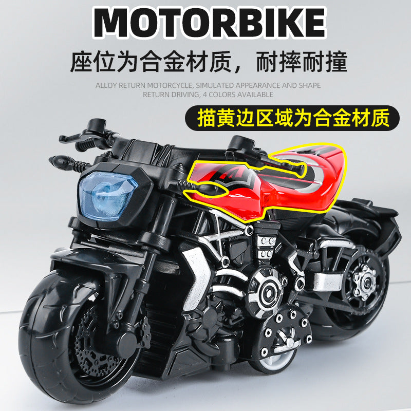 Alloy Motorcycle Model Ornaments Motorcycle Toys Cake Baking Decoration Ornaments Simulation Racing Boy Toy Car - image 2