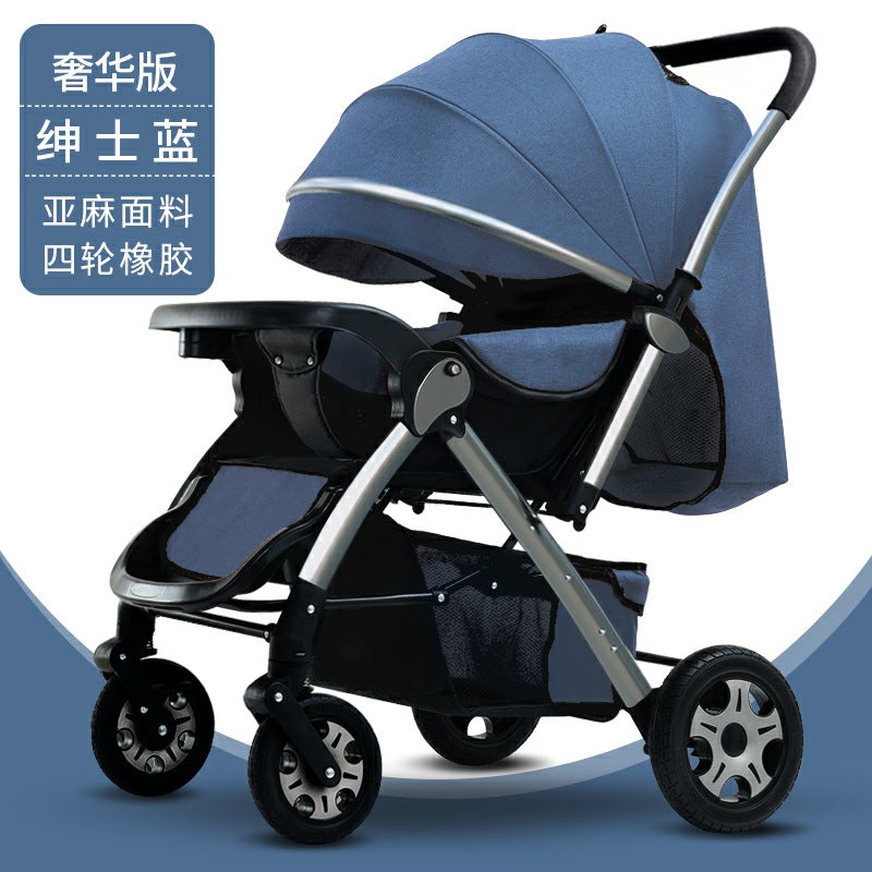 High-View Stroller for Babies, Can Sit and Lie Down, Bicycle-Style, Lightweight Children's Push Stroller, Baby Stroller…