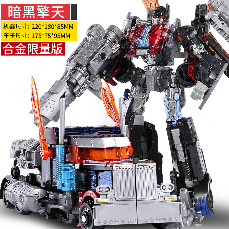 Transforming Toy Model Car Robot Bumblebee Dinosaur Grimlock Action Figure Alloy Genuine Children's Toy for Boys - [Alloy…