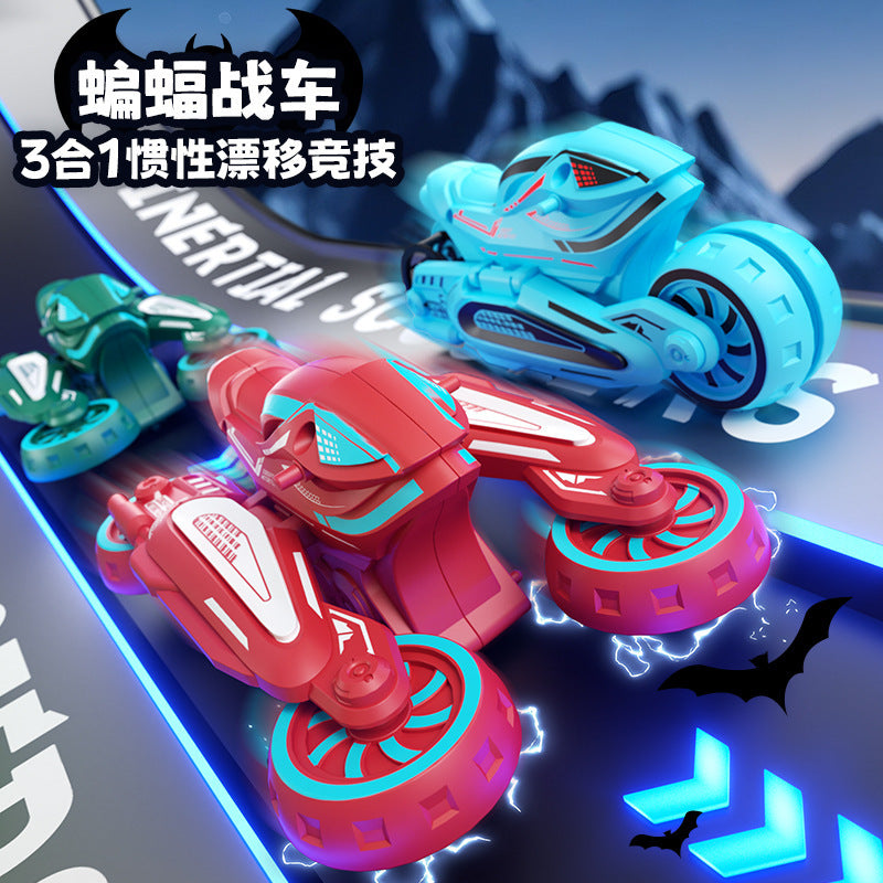 Inertial Deformable Motorcycle Toy Car Boy Girl Interactive Toy Car Wholesale Inertial Drift Competition