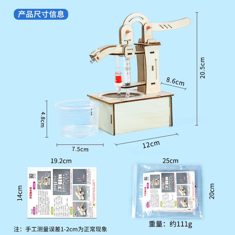 Scientific Experiment DIY Hand Pressure Water Pump Manual Pressure Water Well Science and Technology Small Production…