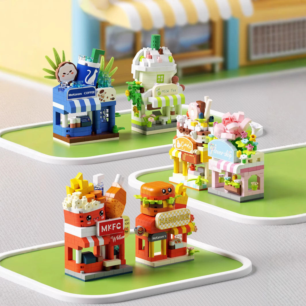 Compatible with Le Dream Store Micro-Particle Building Blocks, Street Scene Ornaments, Children's Educational DIY Toys ​…