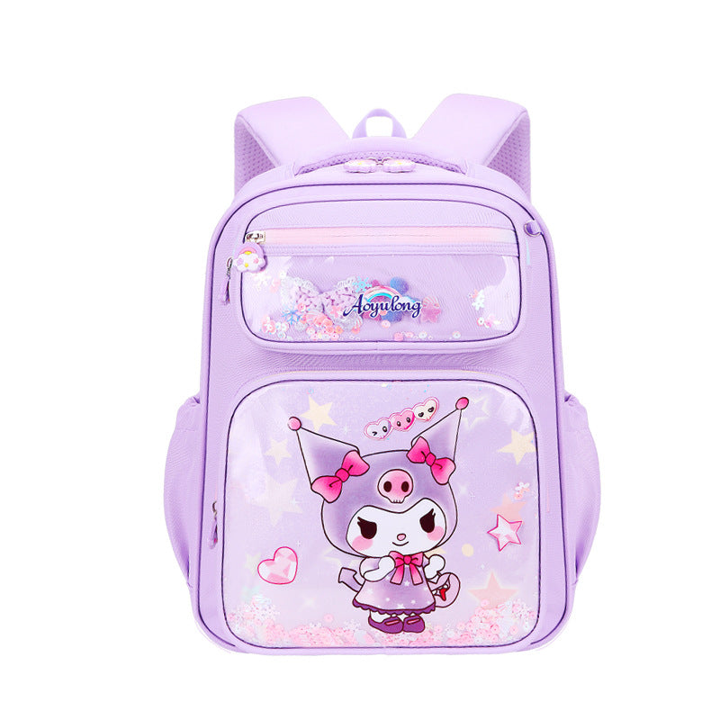 2024 New Kulomi Schoolbag Primary School Girl's Grade One, Two and Three Girls' Ridge Protection and Weight Reduction…