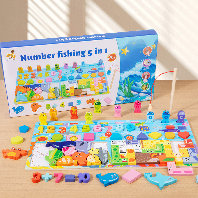 Children's Toys, Early Education Montessori Teaching Aids, 1-3 Years Old, Educational Logarithmic Board Puzzles, Baby Smart…