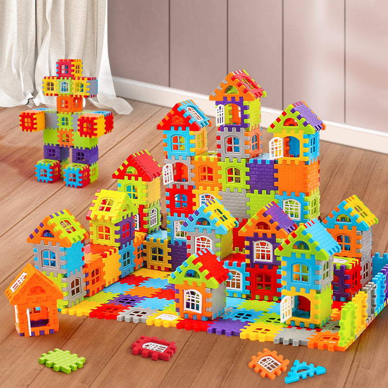 Cross-Border Children's Building Blocks Large Particle Cube Assembly Toys for 3-6 Year Old Boys and Girls Educational Model…