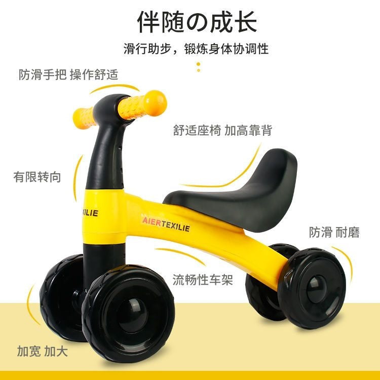 Silent swing car for 1-3 year olds, balance car for girls, ride-on sliding car for toddlers, balance car for young children…