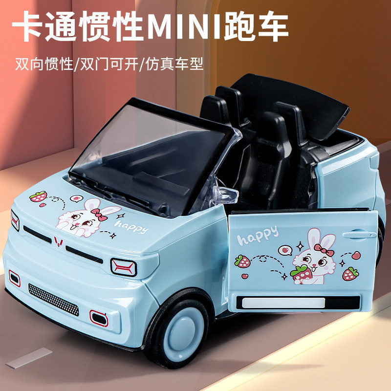 Toy Car Kidsren's Cartoon Mini Convertible Car Artificial Plastic Mini Car Model Boy Girl Car - [blue] mini convertible…