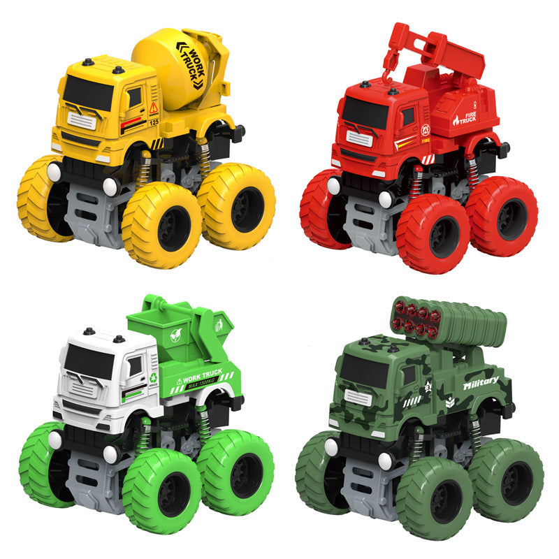 Children's Toys Wholesale Boy Toy Car Boxed Interactive Inertia Off-Road Car Street Stall Cheap Small Toys - image 5