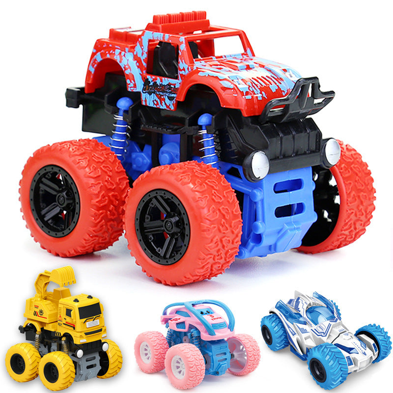 Children's Toys Wholesale Boy Toy Car Boxed Interactive Inertia Off-Road Car Street Stall Cheap Small Toys