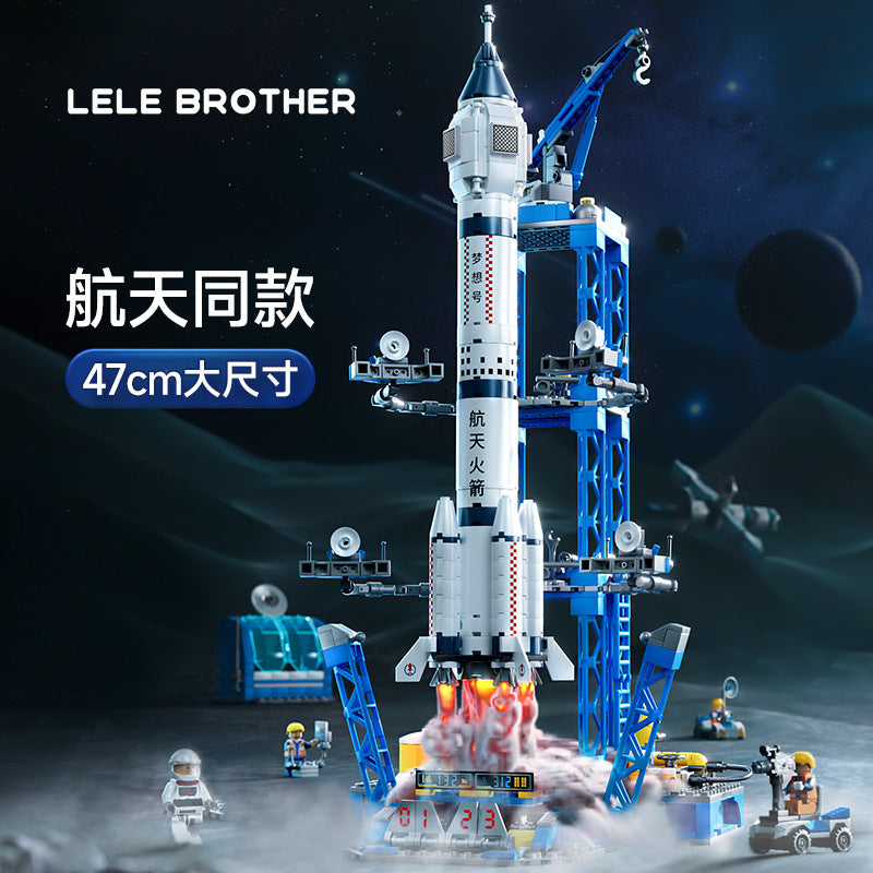 Train 6-in-1 Rocket Model Building Block Ornament for Boys Military Assembly Educational Toy for Children Drop Shipping…