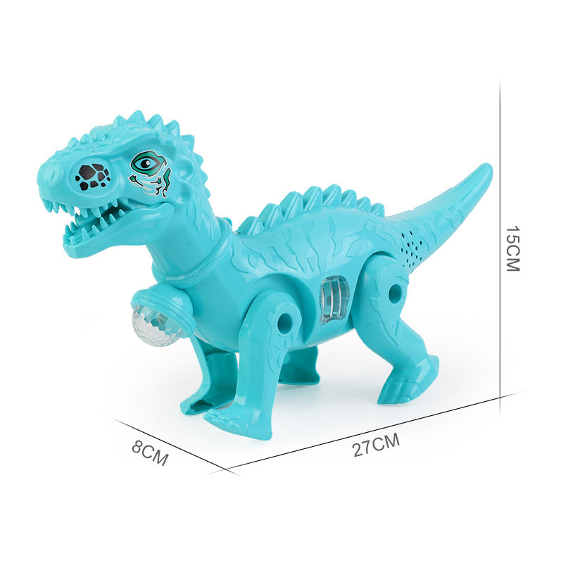 Cross-Border Toy Street Stall Wholesale Factory Luminous Projection with Music Leash Dinosaur Boy Electric Dinosaur Model…