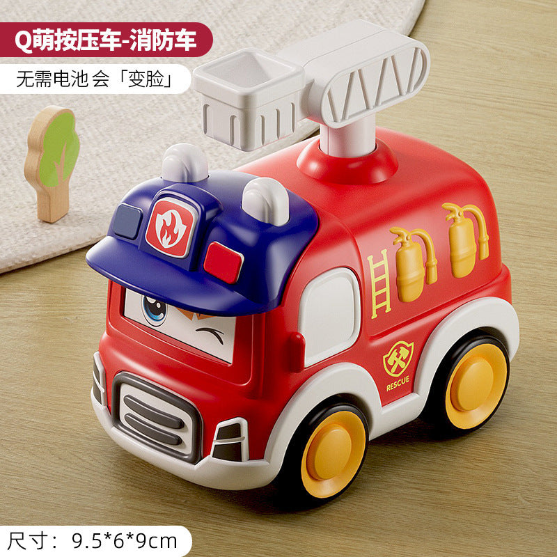 Children's Push Car Ambulance Police Car Toy Boys' Construction Vehicle Inertia Car Popular Street Stall Product Chenghai…