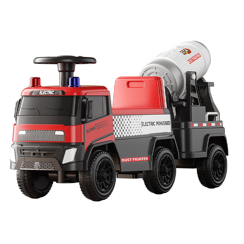 Sliding Spray Mixer Truck Safety Backrest Enlarged Storage Box Light Music Anti-Skid Tires Smooth Body - image 5