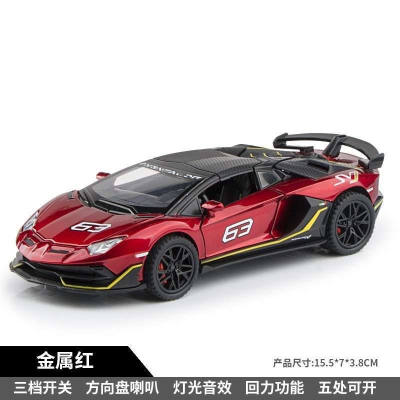 1:32 Supercar Lp780 Alloy Car Model Simulation Sports Car Racing Car Boys' Children's Toy Collectible Display Piece…