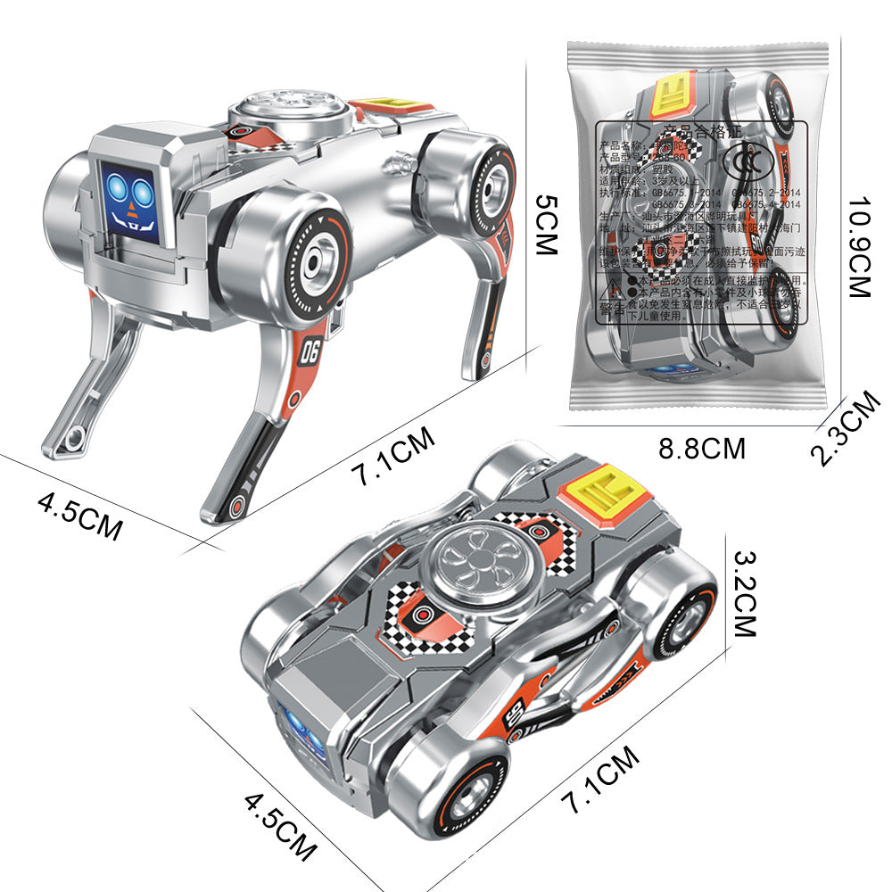 Fidget Spinner Mecha Robot Robot Dog Transforming Tank Gyro Spinning Top Children's Toy to Develop Grip Ability - Robot dog…