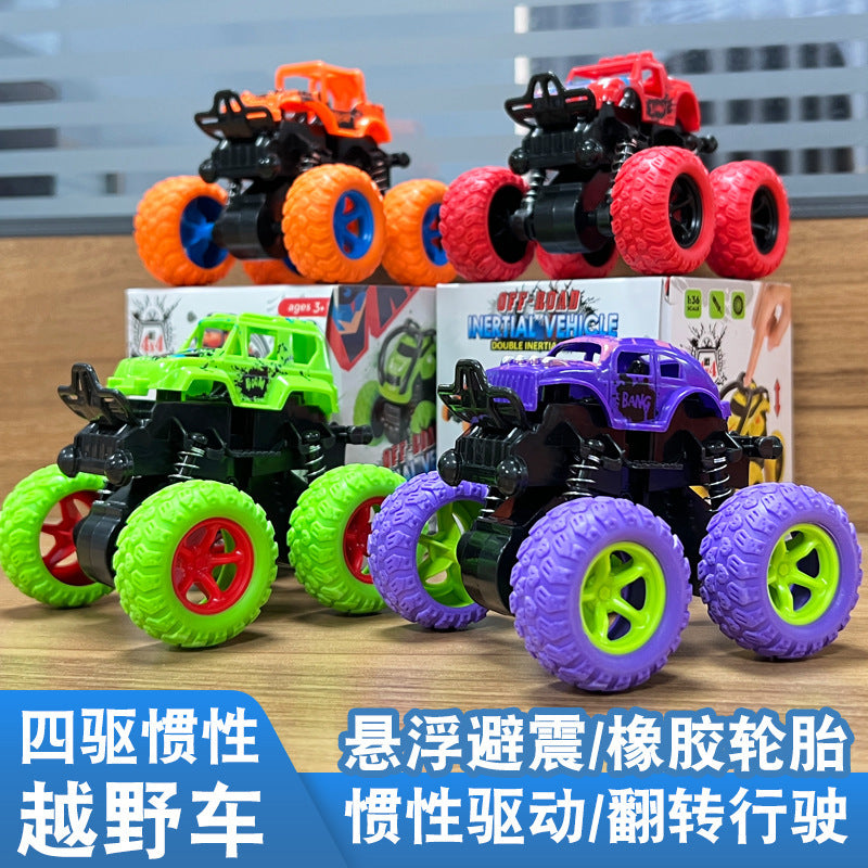 Cross-border Specially Designed for Inertial Four-wheel Drive Off-road Vehicle Boy Toy Dump Truck Anti-fall Baby Gift Stunt…