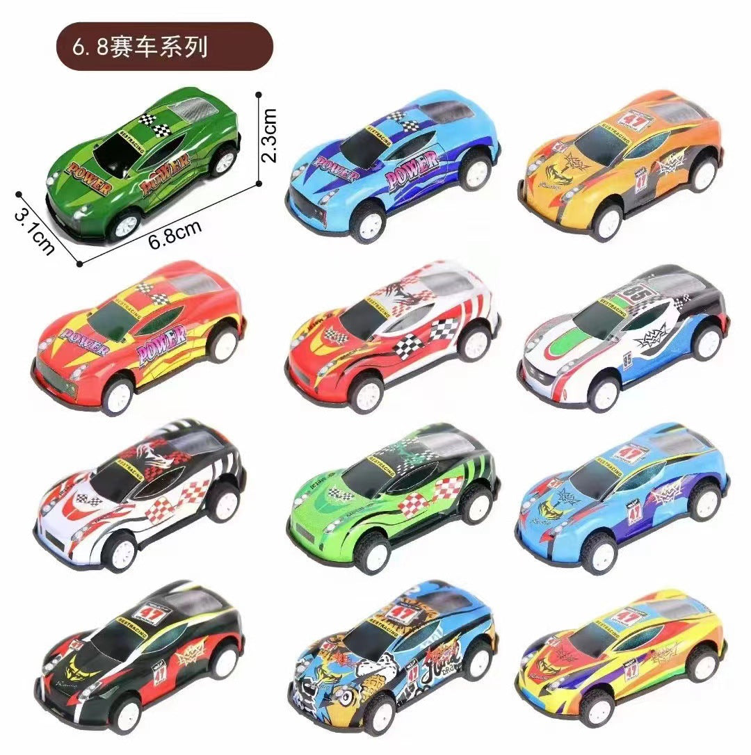 Alloy Pull-Back Metal Inertia Mini Car Children's Toy for Boys, Small Gift for Kindergarten Kids, Wholesale - Racing (bulk)
