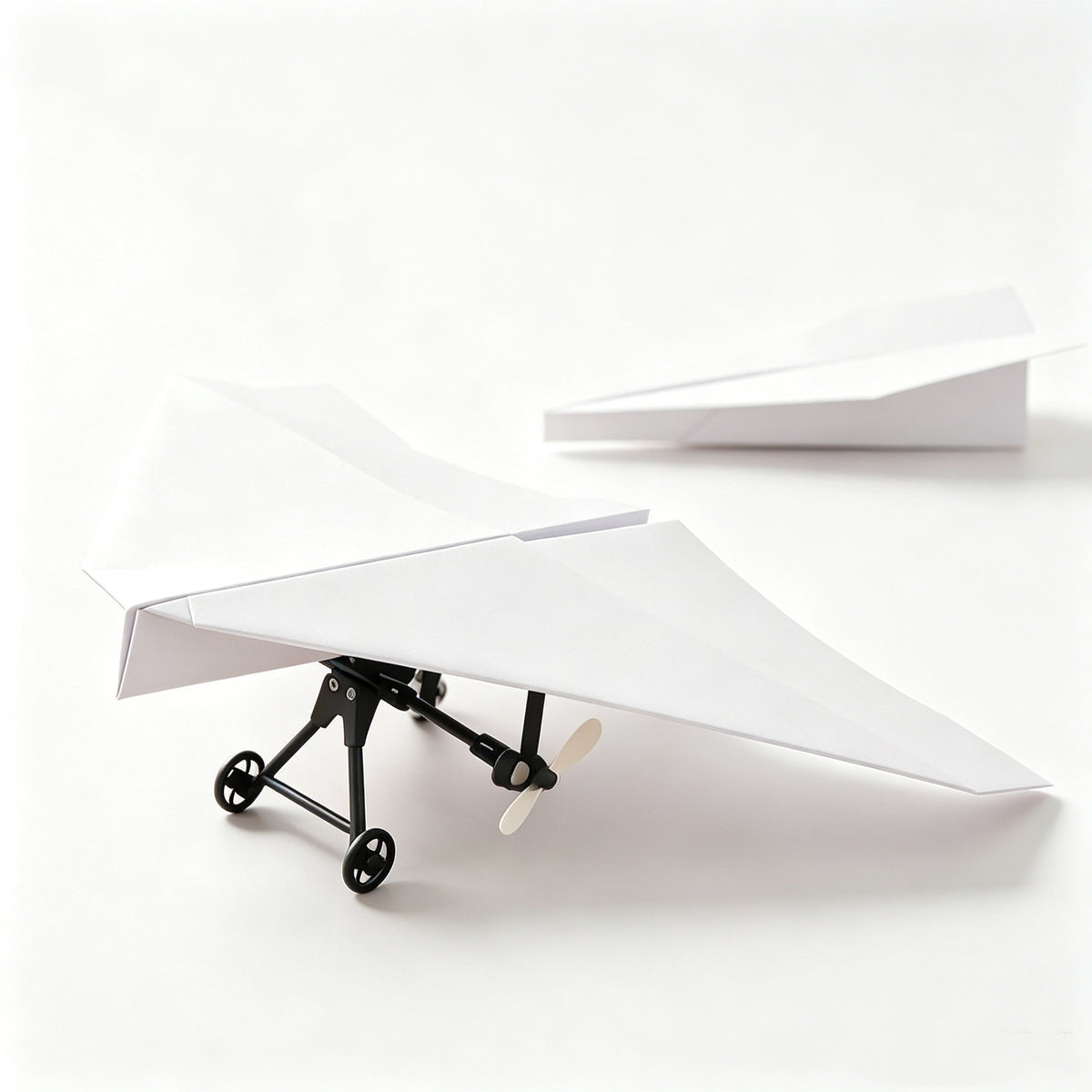 Remote Control Paper Plane DIY Assembly Drone Toy Set, Model Aircraft Parts, 3-Durable Anti-Fall Modification Accessories…