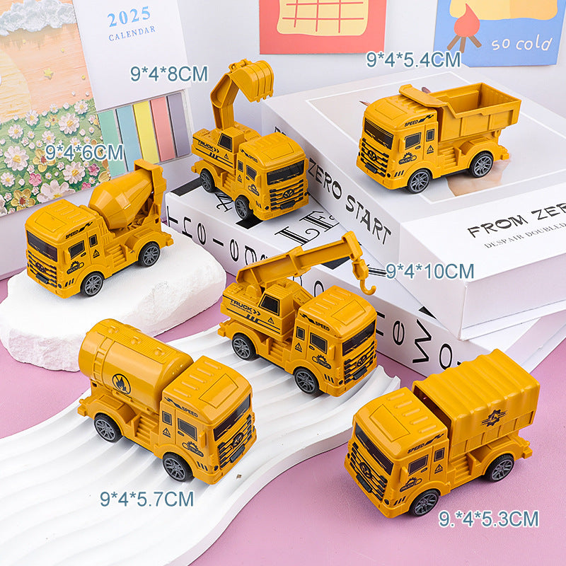 Children's inertial pullback engineering truck excavator boy pullback toy car car stall toy supply wholesale - Pull-back…