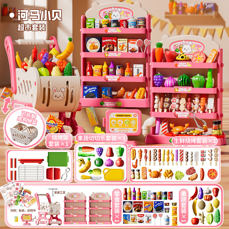 hippo Beckham toolbox simulation electric drill screw tool boy play house toy - Hippo xiaobei-supermarket (deluxe set) powder