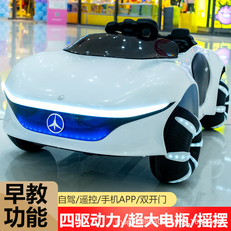 Children's electric four-wheel car 1-6 years old boys and girls baby remote control toy car can sit adults children…