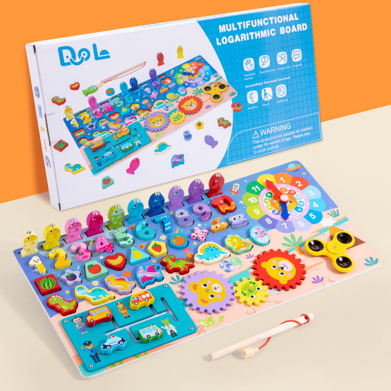 Children's Toys, Early Education Montessori Teaching Aids, 1-3 Years Old, Educational Logarithmic Board Puzzles, Baby Smart…