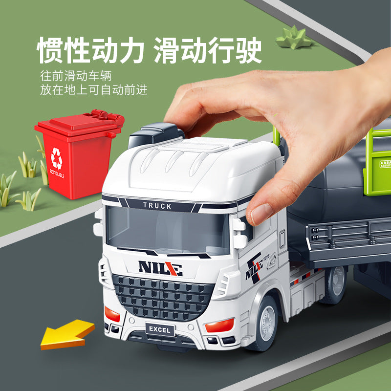 Children's High-Quality New Inertial Sanitation Engineering Car Model Toy for Boys, Small Gift, Direct Supply from…