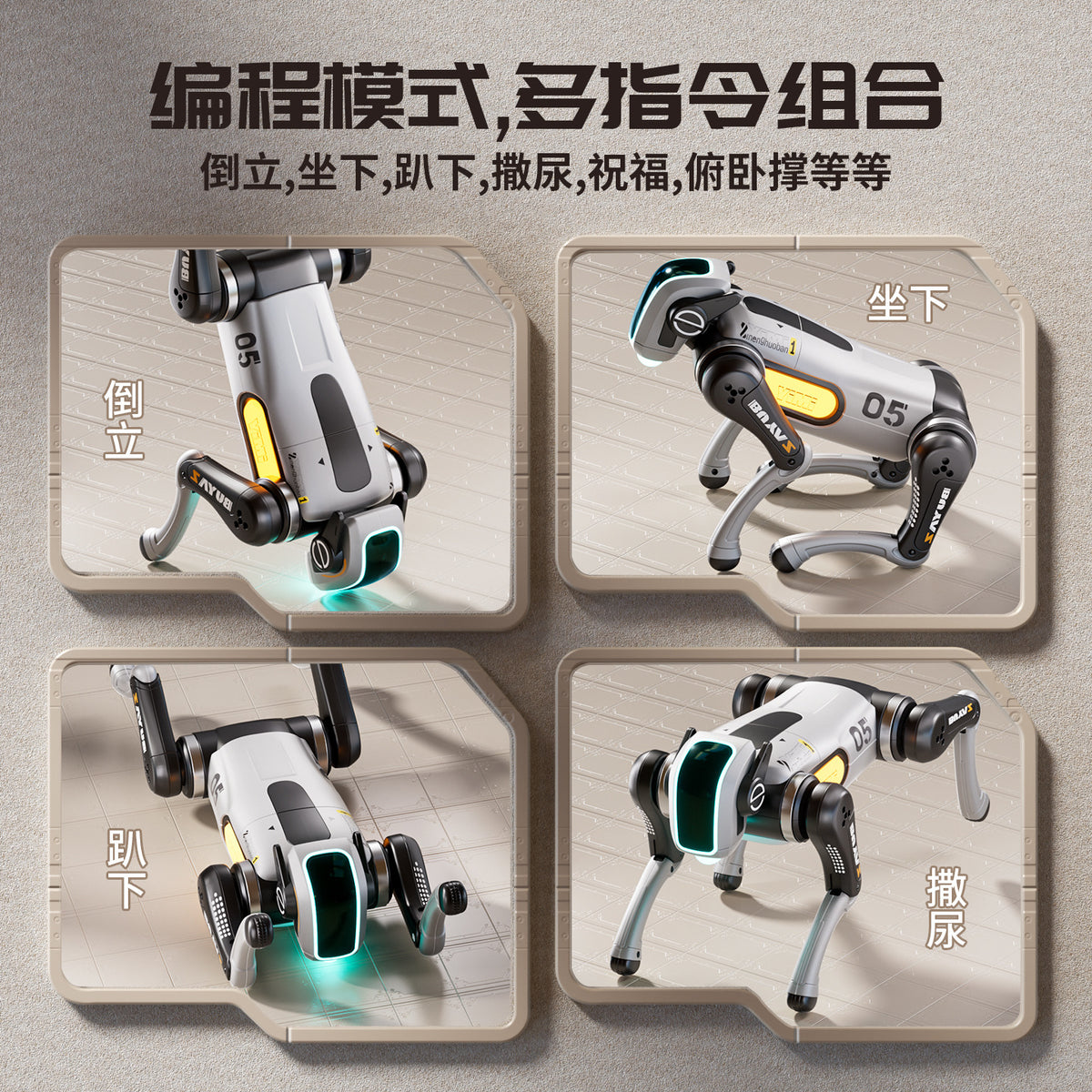 Remote Control Intelligent Robot Dog Ai Artificial Intelligence Boy Toy 2026 New Model Children's Electric Mechanical Dog…