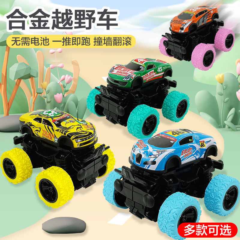 Cross-border Specially Designed for Inertial Four-wheel Drive Off-road Vehicle Boy Toy Dump Truck Anti-fall Baby Gift Stunt…