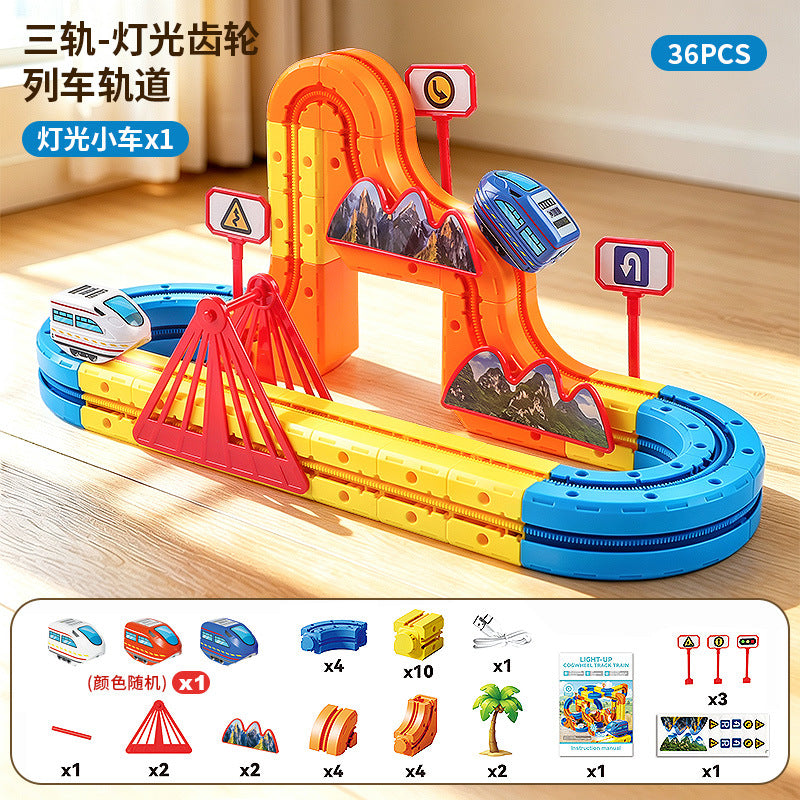Cross-border Anti-Gravity Transformable Magnetic Track Car Children's Educational Magnetic Building Block Toy DIY Gift for…