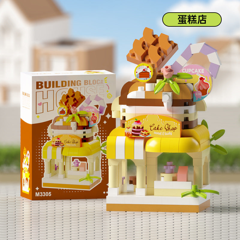 Compatible with Le Dream Store Micro-Particle Building Blocks, Street Scene Ornaments, Children's Educational DIY Toys ​…